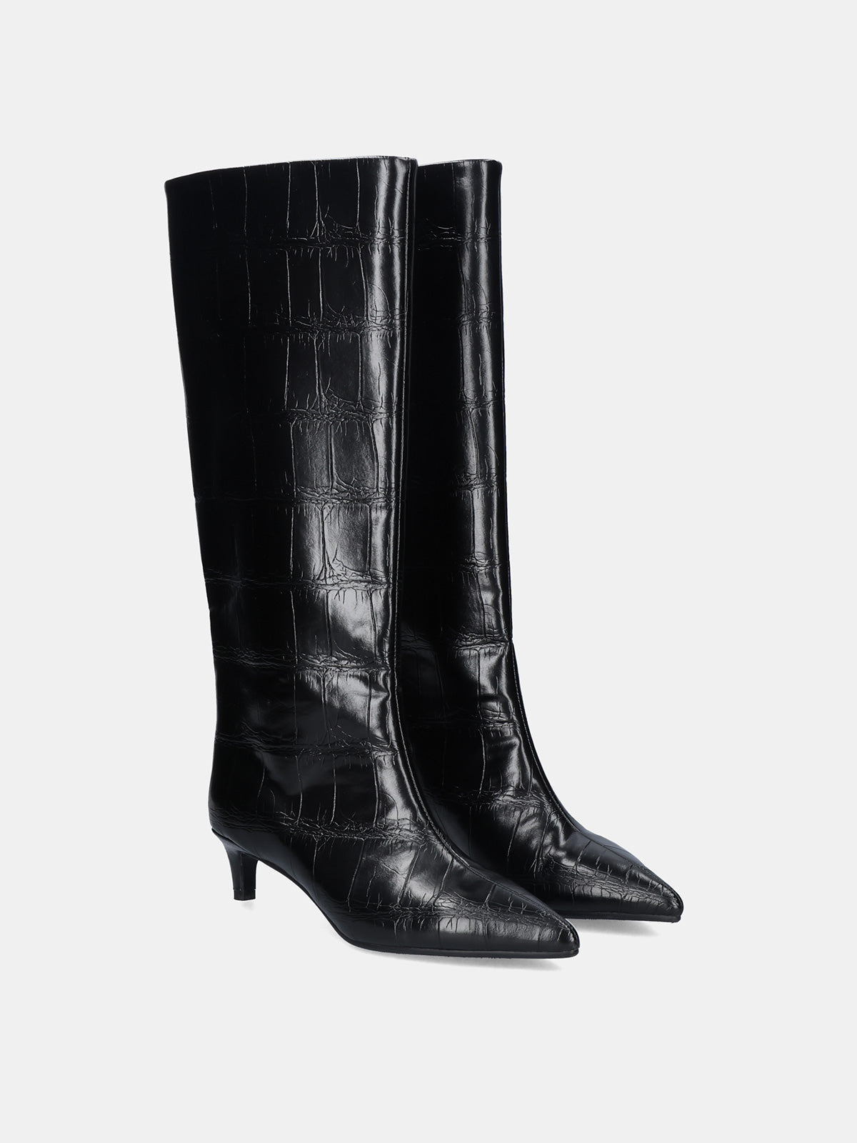 W0955-R7978 CROCO BLACK