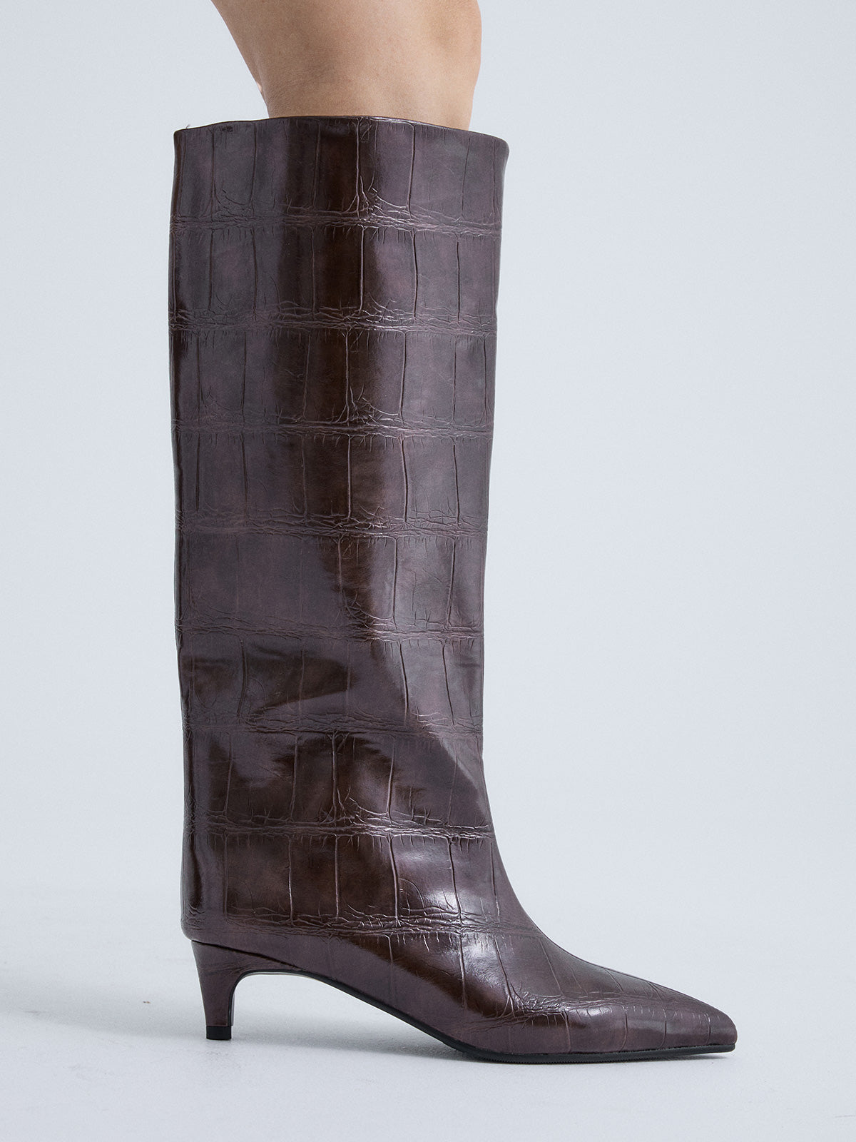 W0955-R7978 CROCO BROWN