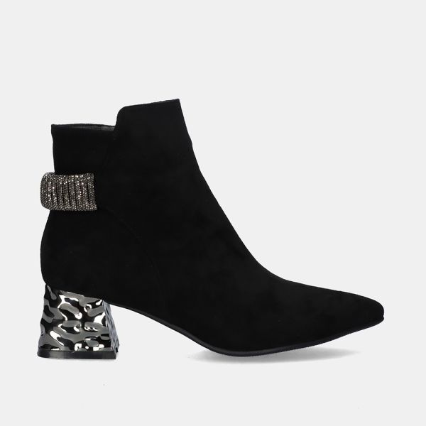 BOTTINES P987-H1435 FABRIC NOIR