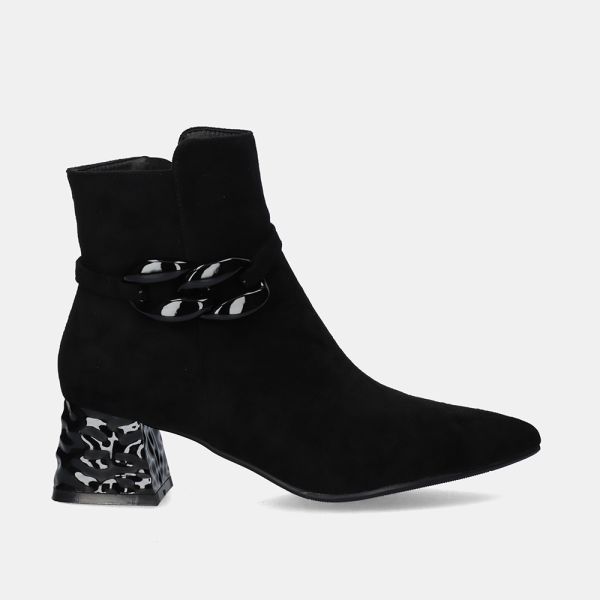 BOTTINES P987-T3372 FABRIC NOIR